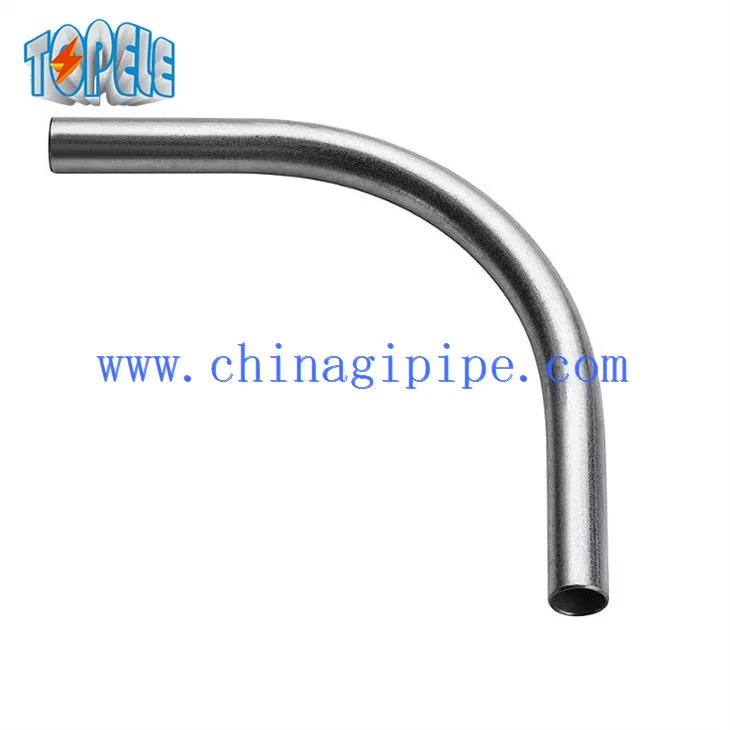 Emt Conduit Gomito zincato a compressione