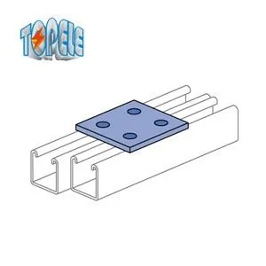 4 lavatrici piatte galvanizzate a 4 fori quadrati