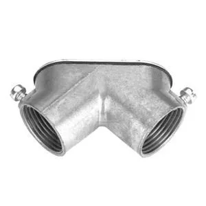 Connettore per condotto EMT Gomito a trazione EMT Zinco 1/2 '' - 1